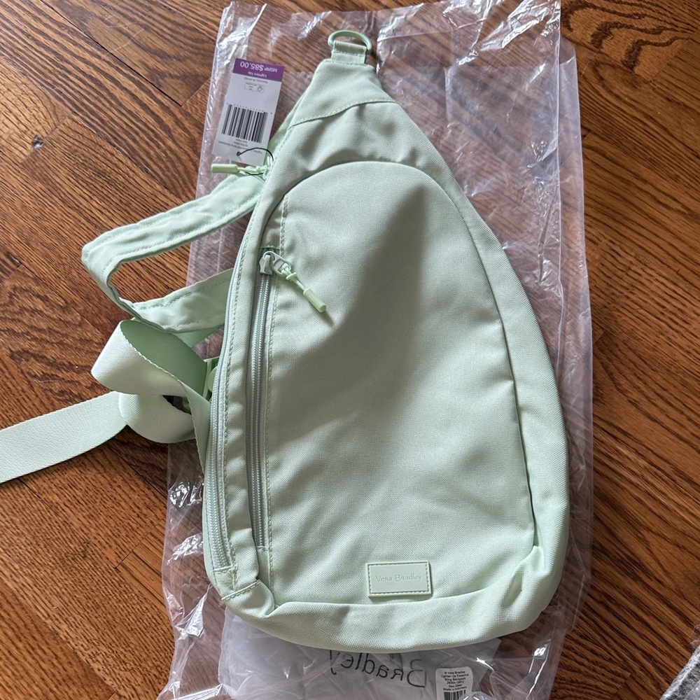 NWT Vera Bradley Sea Glass Sling Bag